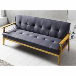 Schlafsofa, Breite: 190 cm, dunkelgrau