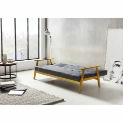 Schlafsofa, Breite: 190 cm, dunkelgrau