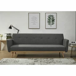 Schlafsofa, Breite: 212 cm, grau