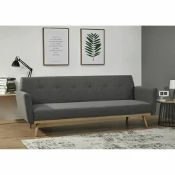 Schlafsofa, Breite: 212 cm, grau