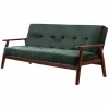 Schlafsofa, Breite: 190 cm, grün/kirschbaum