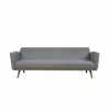 Schlafsofa, Breite: 212 cm, hellgrau
