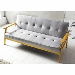Schlafsofa, Breite: 190 cm, hellgrau