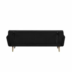 Schlafsofa, Breite: 212 cm, schwarz