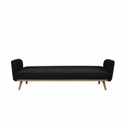 Schlafsofa, Breite: 212 cm, schwarz