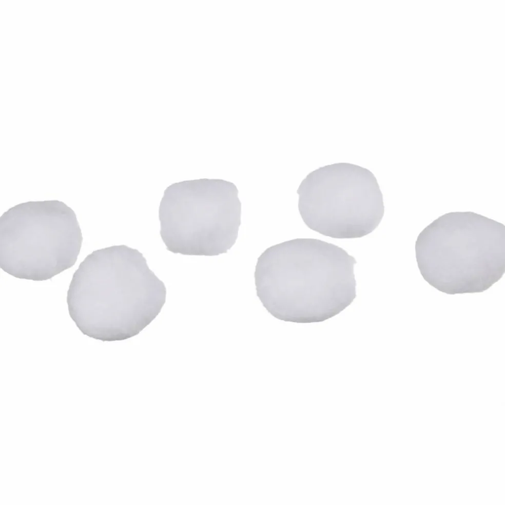 Schneeball (Deko), Format: 6 x 6cm , 6 Stück
