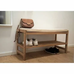Schuhbank »Acina«, BxHxL: 90 x 45 x 34 cm, braun