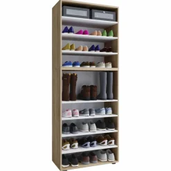 Schuhregal »Lona«, BxHxL: 37 x 183 x 70 cm, Holzwerkstoff