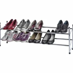 Schuhregal, Silber