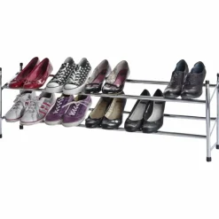 Schuhregal, Silber