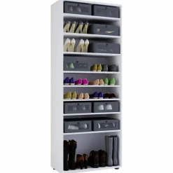 Schuhschrank »Vandol I«, BxHxL: 37 x 180 x 71 cm, Holzwerkstoff