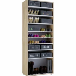 Schuhschrank »Vandol I«, BxHxL: 37 x 180 x 71 cm, Holzwerkstoff