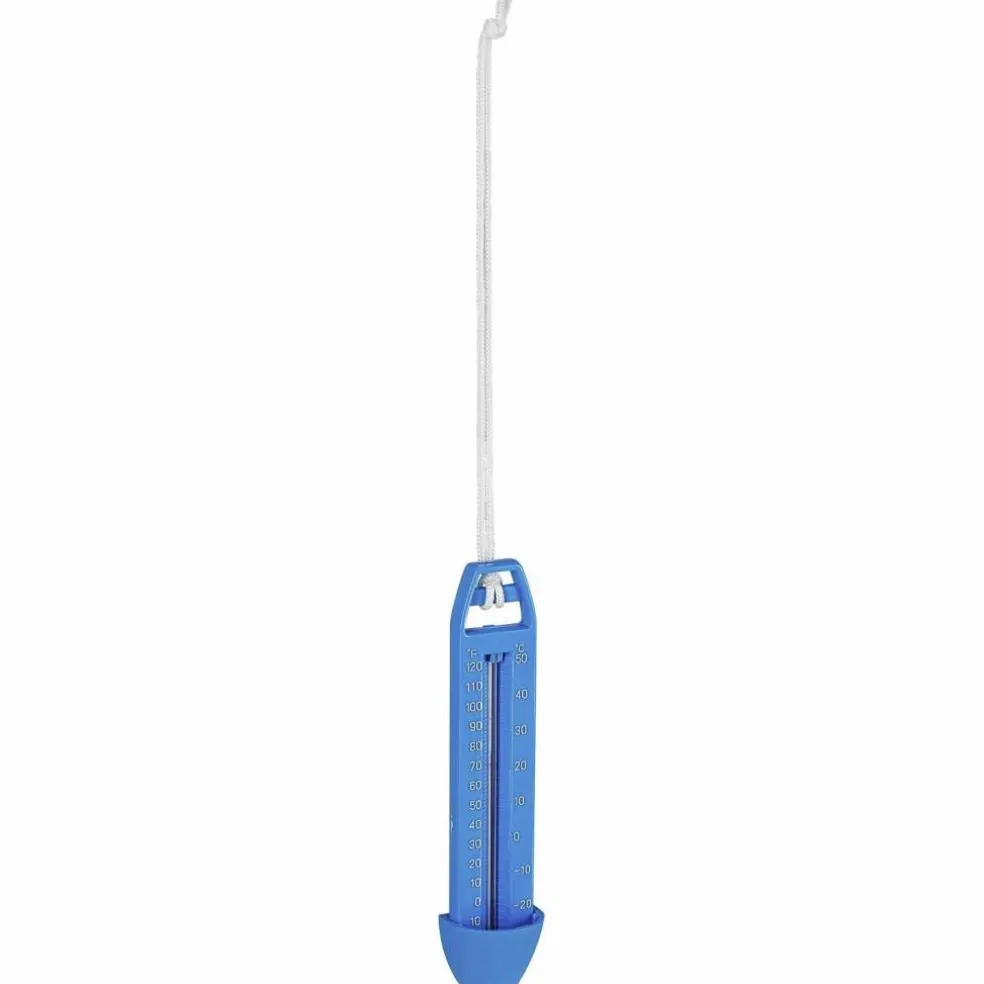Schwimmbadthermometer, Kunststoff, blau