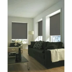 Seitenzug-Rollo, grau, Uni, Polyester