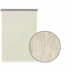 Seitenzug-Rollo, natur, Strukturiert, Thermo, Polyester