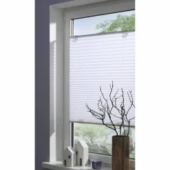 Seitenzug-Rollo, natur, Strukturiert, Thermo, Polyester