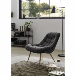 Sessel, Höhe: 85,6 cm, grau