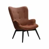 Sessel, Höhe: 92 cm, kupferfarben/schwarz