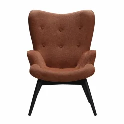 Sessel, Höhe: 92 cm, kupferfarben/schwarz