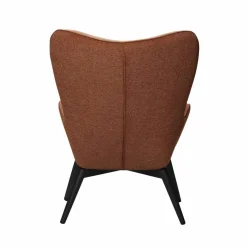 Sessel, Höhe: 92 cm, kupferfarben/schwarz