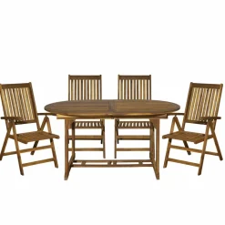 Sitzgruppe, Akazie, geeignet für den Garten