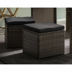 Sitzgruppe »GARTEN«, Polyrattan/rattan, naturfarben/grau