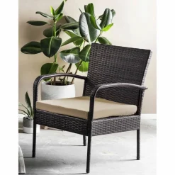 Sitzgruppe, polyrattan|stahl|polywood, grau|beige
