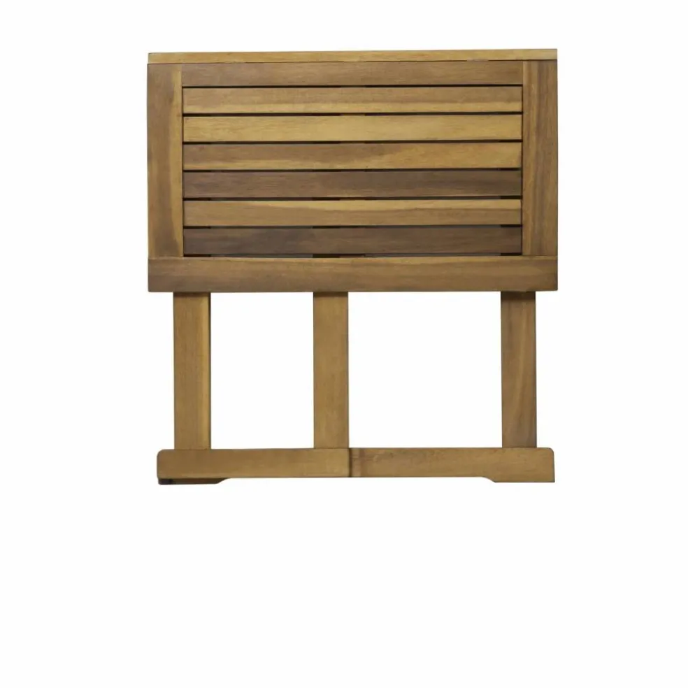 Sitzgruppe, 1 Tisch + 2 Stühle, Akazie, natur