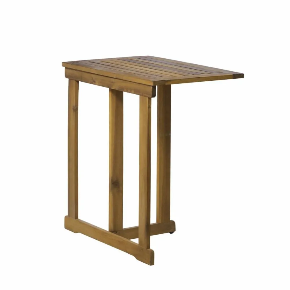 Sitzgruppe, 1 Tisch + 2 Stühle, Akazie, natur