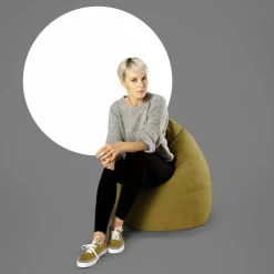 Sitzsack »Beanbag Alfa XL«, gelb, BxH: 70 x 110 cm