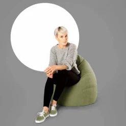 Sitzsack »Beanbag Alfa XL«, grün, BxH: 70 x 110 cm