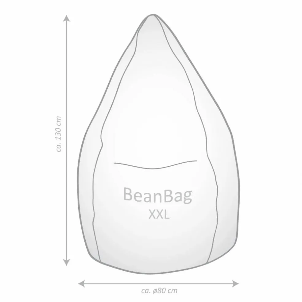 Sitzsack »Beanbag ALFA XXL«, gelb, BxH: 80 x 130 cm