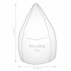 Sitzsack »Beanbag ALFA XXL«, rosa, BxH: 80 x 130 cm
