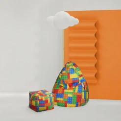 Sitzsack »BeanBag BRICKS XL«, bunt, BxH: 70 x 110 cm