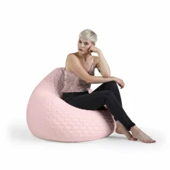 Sitzsack »BeanBag FLUFFY HEARTS XL«, rosé, BxH: 70 x 110 cm