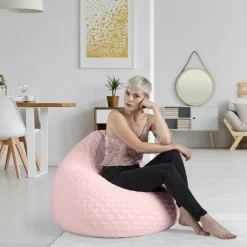 Sitzsack »BeanBag FLUFFY HEARTS XL«, rosé, BxH: 70 x 110 cm
