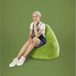 Sitzsack »BeanBag FLUFFY XL«, grün, BxH: 70 x 110 cm