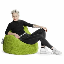 Sitzsack »BeanBag FLUFFY XL«, grün, BxH: 70 x 110 cm