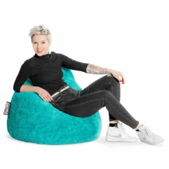 Sitzsack »BeanBag FLUFFY XL«, türkis, BxH: 70 x 110 cm