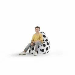Sitzsack »BeanBag FUSSBALL XL«, schwarz, BxH: 70 x 110 cm