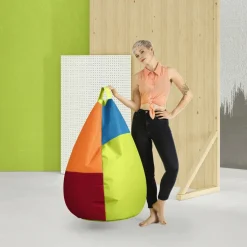 Sitzsack »BeanBag HARLEKIN XL«, grün, BxH: 70 x 110 cm