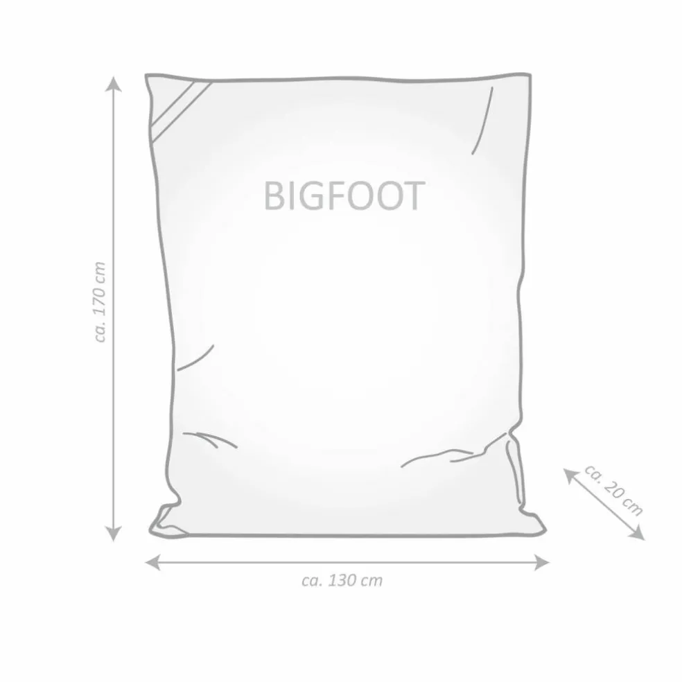 Sitzsack »BigFoot SCUBA«, braun, BxHxT: 130 x 180 x 20 cm