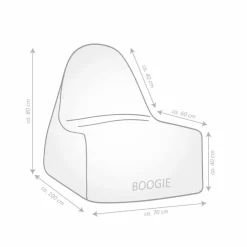 Sitzsack »Boogie FELT«, gelb, BxHxT: 70 x 80 x 100 cm