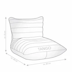 Sitzsack »CANVAS Tango«, anthrazit, BxHxT: 82 x 90 x 75 cm