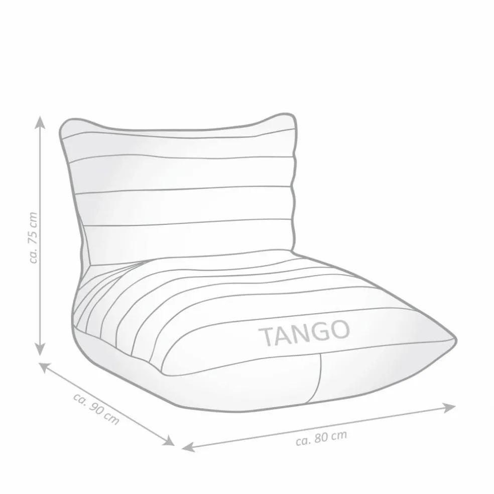 Sitzsack »CANVAS Tango«, grau, BxHxT: 82 x 90 x 75 cm