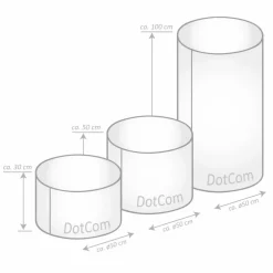 Sitzsack »DotCom WOOD«, natur, Ø 50 cm