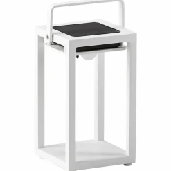 Solarleuchte, Höhe: 28 cm, weiß, aluminium
