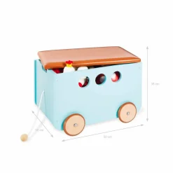 Spielzeugkiste »Jim«, BxHxL: 36 x 36 x 50 cm, MDF/Birke