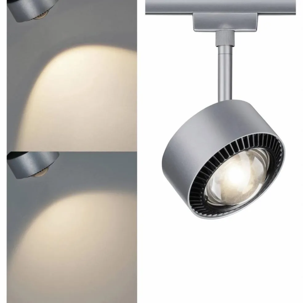 Spot »Urail Aldan«, BxHxL: 9,8 x 17 x 9,8cm, chromfarben