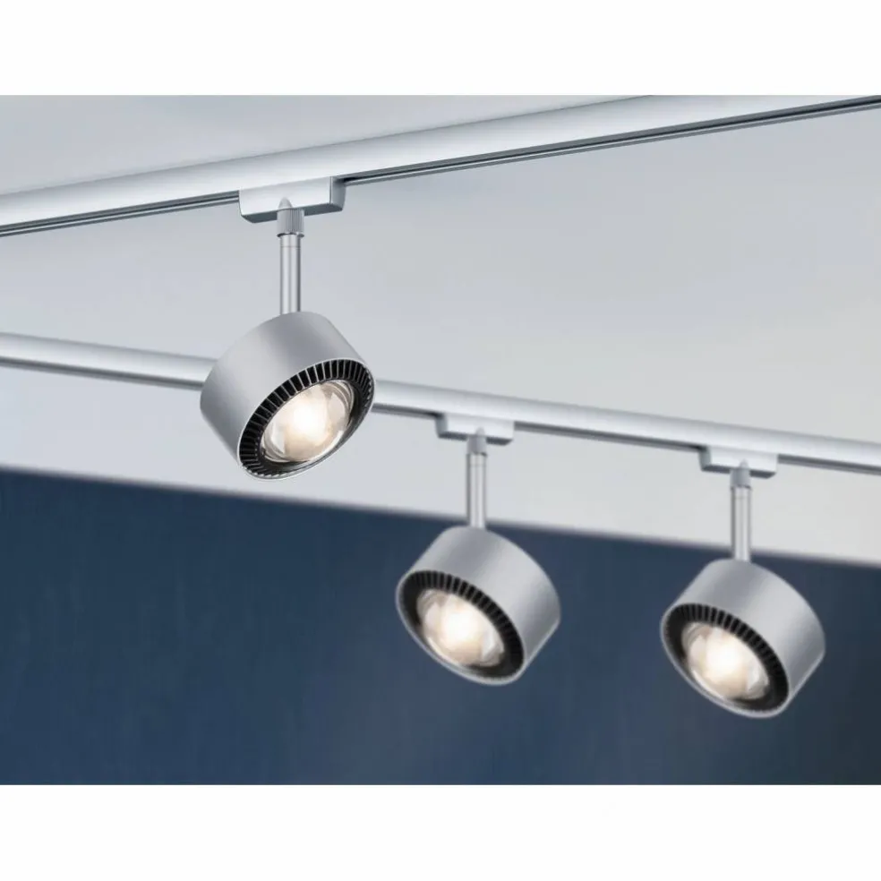 Spot »Urail Aldan«, BxHxL: 9,8 x 17 x 9,8cm, chromfarben